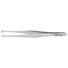 Miltex Tissue Forceps Miltex® Graefe 4-3/8 Inch Length OR Grade German Stainless Steel NonSterile NonLocking Thumb Handle Straight 4.5 mm Wide Jaws with Fine Teeth - M-493636-3953 - Each