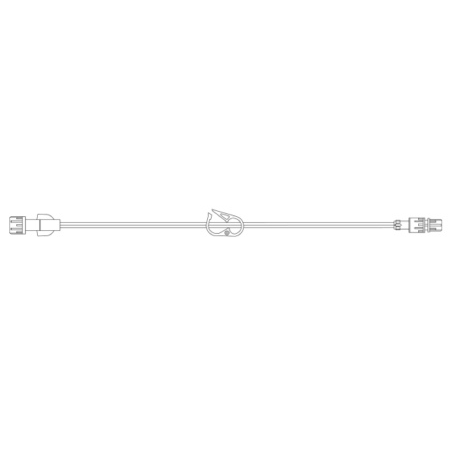 Becton Dickinson Extension Set 7.5 Inch Tubing Without Port 0.4 mL Priming Volume DEHP-Free - M-851512-1755 - Case of 50