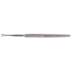 Miltex Dermal Curette Miltex® Piffard 5-1/2 Inch Length Single-ended Flat Handle Size 00, 1 mm Tip Straight Fenestrated Oval Tip - M-579274-4359 - Each