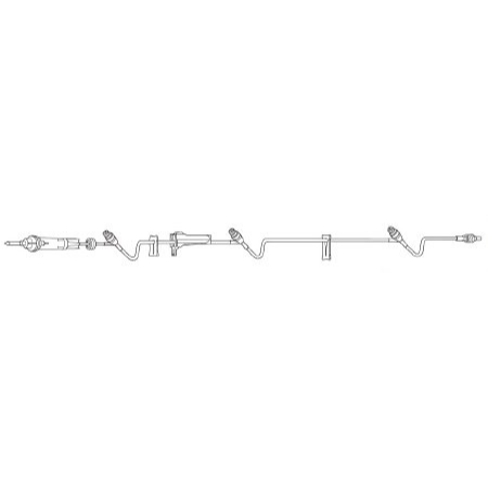 Baxter Primary Administration Set Clearlink™ 60 Drops / mL Drip Rate 106 Inch Tubing 3 Ports - M-467610-4339 - Case of 48