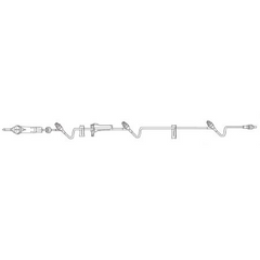 Baxter Primary Administration Set Clearlink™ 60 Drops / mL Drip Rate 106 Inch Tubing 3 Ports - M-467610-4339 - Case of 48