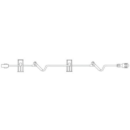 B. Braun Extension Set 35 Inch Tubing 2 Ports 6.0 mL Priming Volume DEHP-Free - M-295726-1695 - Case of 50