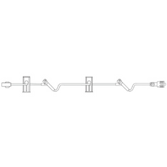 B. Braun Extension Set 35 Inch Tubing 2 Ports 6.0 mL Priming Volume DEHP-Free - M-295726-1695 - Case of 50