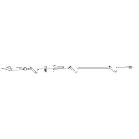 Baxter Primary Administration Set Interlink® 10 Drops / mL Drip Rate 110 Inch Tubing 3 Ports - M-242317-3065 - Each