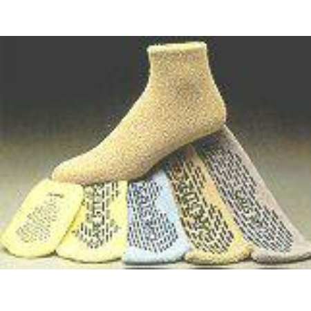 Alba Healthcare Slipper Socks Care-Steps® Large Tan Above the Ankle - M-213105-4233 - Case of 48