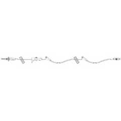 ICU Medical Primary Administration Set 15 Drops / mL Drip Rate 100 Inch Tubing 2 Ports - M-850718-4664 - Case of 50