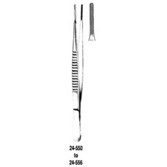 Miltex Tissue Forceps Miltex® DeBakey 12 Inch Length OR Grade German Stainless Steel NonSterile NonLocking Thumb Handle Straight Serrated Tip - M-505553-2273 - Each