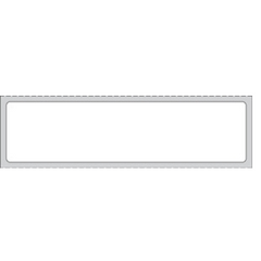 Precision Dynamics Blank Label Printer Label White Perforated 1/8 X 1 Inch - M-1156773-4895 - Case of 8