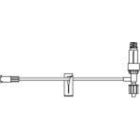 B. Braun Extension Set Safsite® 5 Inch Tubing 1 Port 0.61 mL Priming Volume DEHP-Free - M-472930-2809 - Each