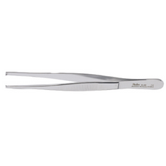 Miltex Tissue Forceps Miltex® 5-1/2 Inch Length OR Grade German Stainless Steel NonSterile NonLocking Thumb Handle Straight 1 X 2 Teeth - M-250240-4500 - Each