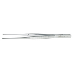 Miltex Tissue Forceps Miltex® Semken 5 Inch Length OR Grade German Stainless Steel NonSterile NonLocking Thumb Handle Straight Serrated Tips with 1 X 2 Teeth - M-202377-3329 - Each