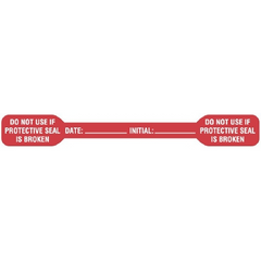 United Ad Label Tamper-Evident Tape UAL 1/2 X 4-1/8 Inch Vinyl - M-992744-1216 - Roll of 1