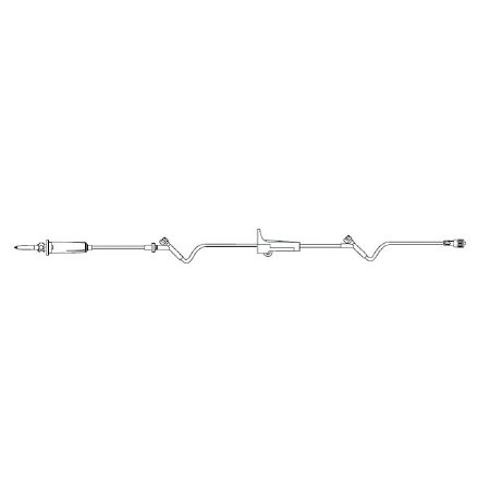 B. Braun Primary Administration Set SafeLine* 15 Drops / mL Drip Rate 106 Inch Tubing 2 Ports - M-505960-4678 - Case of 50