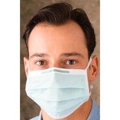 Molnlycke Surgical Mask Barrier® Special Anti-fog Pleated Tie Closure One Size Fits Most Green NonSterile Not Rated - M-822940-4610 - Box of 60