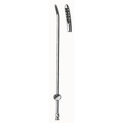 BR Surgical Uterine Biopsy Curette HerMann Medizintechnik Novak 9 Inch Length Single-ended Rigid Handle 3 mm Tip Straight Round Tip with Sharp Serrated Teeth - M-661851-3077 - Each