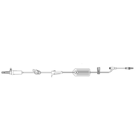 Zyno Medical Primary Administration Set Z-800 20 Drops / mL Drip Rate 105 Inch Tubing 1 Port - M-953312-4124 - Case of 50