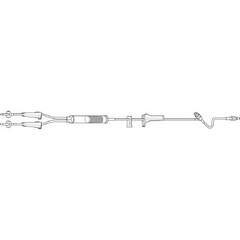 Baxter Primary Administration Set 10 Drops / mL Drip Rate 112 Inch Tubing 1 Port - M-453419-1502 - Case of 48