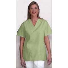 Fashion Seal Uniforms Scrub Shirt X-Large Ceil Blue 2 Pockets Short Set-In Sleeve Female - M-553278-2945 - Each