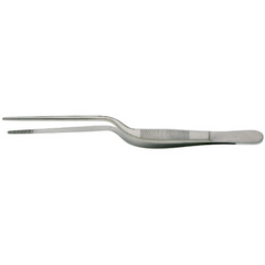 BR Surgical Dressing Forceps BR Surgical Lucae 6-1/4 Inch Length Surgical Grade Stainless Steel NonSterile NonLocking Bayonet Handle Straight Serrated Tips - M-731048-4268 - Each