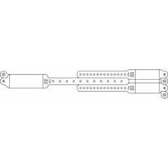 Precision Dynamics Identification Wristband Speedi-Print® Veri-Color® Write On Band Permanent Snap Without Legend - M-148242-1498 - Box of 100