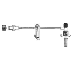 Advanced Medical Systems Extension Set Vygon 4 Inch Tubing 1 Port 0.23 mL Priming Volume DEHP-Free - M-566158-2652 - Case of 50 - Axiom Medical Supplies