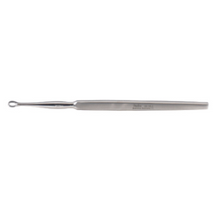 Miltex Dermal Curette Miltex® Piffard 5-1/2 Inch Length Single-ended Flat Handle Size 0, 1.5 mm Tip Straight Fenestrated Oval Tip - M-479058-1909 - Each