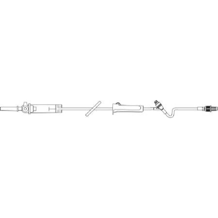 Baxter Primary Administration Set 10 Drops / mL Drip Rate 104 Inch Tubing 1 Port - M-510222-2872 - Each