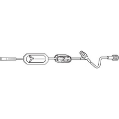 Baxter Extension Set 20 Inch Tubing 1 Port 6.0 mL Priming Volume DEHP-Free - M-453504-3196 - Case of 48