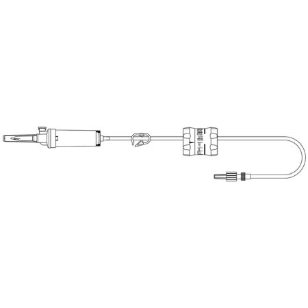 Primary Administration Set MedStream 20 Drops / mL Drip Rate 92 Inch Tubing Without Ports - M-1137993-1449 - Case of 300