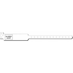 Precision Dynamics Identification Wristband Sentry® SuperBand® Alert Band Permanent Snap Allergy Alert - M-287837-1627 - Box of 250