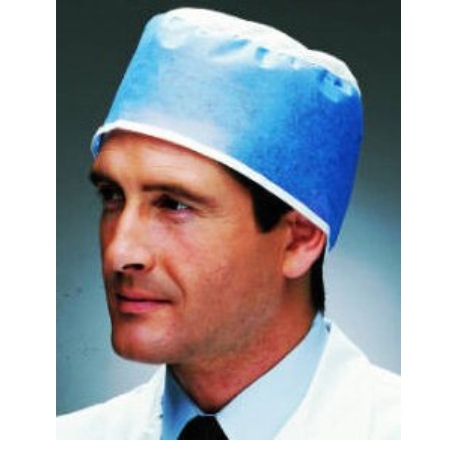 Cardinal Surgeon Cap One Size Fits Most Blue Tie Closure - M-237188-3868 - CT/100