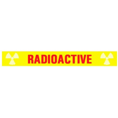 Precision Dynamics Pre-Printed Label Barkley® Laboratory Use Yellow Radioactive Red Biohazard 1/2 X 4-1/2 Inch - M-532692-1137 - Roll of 1