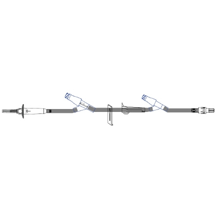 ICU Medical Primary Administration Set 60 Drops / mL Drip Rate 106 Inch Tubing 2 Ports - M-555425-1897 - Case of 50