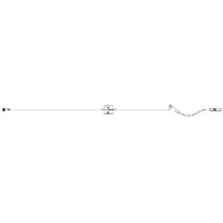 ICU Medical Extension Set Dial-A-Flo™ 18 Inch Tubing 1 Port 3 mL Priming Volume DEHP-Free - M-771369-1970 - Case of 50