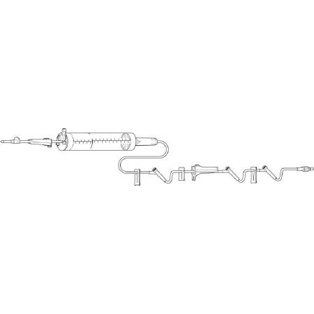 Baxter Solution Set Buretrol 60 Drops / mL Drip Rate 116 Inch Tubing 4 Ports - M-298004-4393 - Case of 12