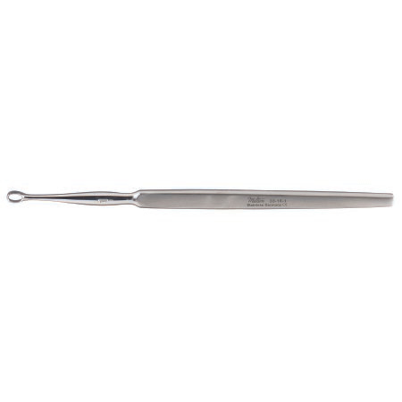 Miltex Dermal Curette Miltex® Piffard 5-1/2 Inch Length Single-ended Flat Handle Size 1, 3 mm Tip Straight Fenestrated Oval Tip - M-466912-3519 - Each