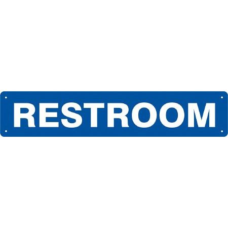 Medical Safety Systems Door Sign Facility Rest Room - M-920924-2191 - Each