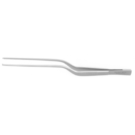 Miltex Dressing Forceps MeisterHand® Cushing 7-1/4 Inch Length Surgical Grade German Stainless Steel NonSterile NonLocking Bayonet Handle Straight 1 X 2 Teeth w/Scraper End - M-533463-3266 - Each