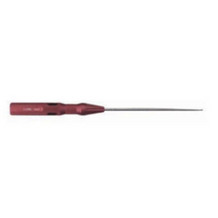 V. Mueller Micro Spinal Curette Chroma-Line® 9-1/4 Inch Length Single-ended Round Handle Size 000000 Tip Angled Oval Cup Tip - M-810104-4787 - Each