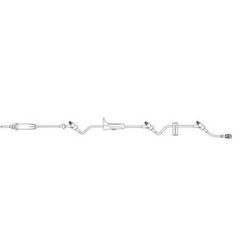 B. Braun Primary Administration Set Caresite® 15 Drops / mL Drip Rate 112 Inch Tubing 3 Ports - M-795984-1519 - Case of 50