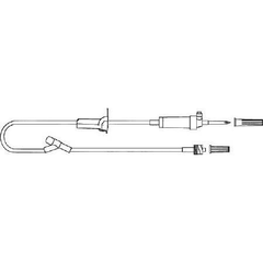 Advanced Medical Systems Primary Administration Set 20 Drops / mL Drip Rate 84 Inch Tubing 1 Port - M-513396-4215 - Case of 50 - Axiom Medical Supplies