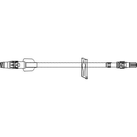 ICU Medical IV Extension Set 7 Inch Tubing 0.45 mL Priming Volume - M-1082458-2412 - Case of 50