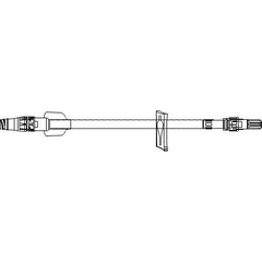 ICU Medical IV Extension Set 7 Inch Tubing 0.45 mL Priming Volume - M-1082458-2412 - Case of 50