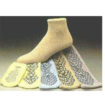 Alba Healthcare Slipper Socks Care-Steps® Large Tan Above the Ankle - M-213105-1272 - Dozzen2