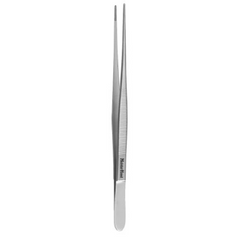 Miltex Dressing Forceps MeisterHand® Potts-Smith 7 Inch Length Surgical Grade German Stainless Steel NonSterile NonLocking Thumb Handle Straight Serrated Tips - M-565667-4412 - Each