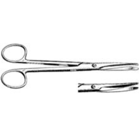 Alimed Dissecting Scissors AliMed® Mayo 9 Inch Length Floor Grade Stainless Steel Finger Ring Handle Straight Blunt Tip / Blunt Tip - M-728963-4044 - Each