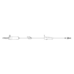 Zyno Medical Primary Administration Set Z-800 20 Drops / mL Drip Rate 105 Inch Tubing 2 Ports - M-953314-4722 - Case of 50