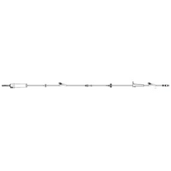 Becton Dickinson Primary Administration Set 20 Drops / mL Drip Rate 117 Inch Tubing 2 Ports - M-549815-4634 - Each