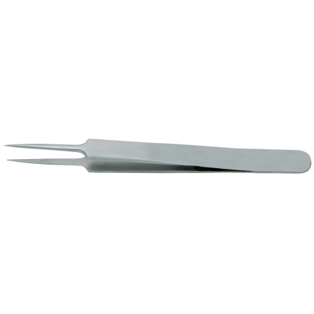 BR Surgical Tissue Forceps BR Surgical Jeweler 4-3/4 Inch Length Surgical Grade Stainless Steel NonSterile NonLocking Thumb Handle Straight No. 1 Tips - M-688186-4491 - Each