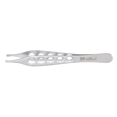 Miltex Tissue Forceps Miltex® Adson-Brown 4-3/4 Inch Length OR Grade German Stainless Steel NonSterile NonLocking Thumb Handle Straight 7 X 7 Teeth, Serrated Tip - M-480029-2122 - Each